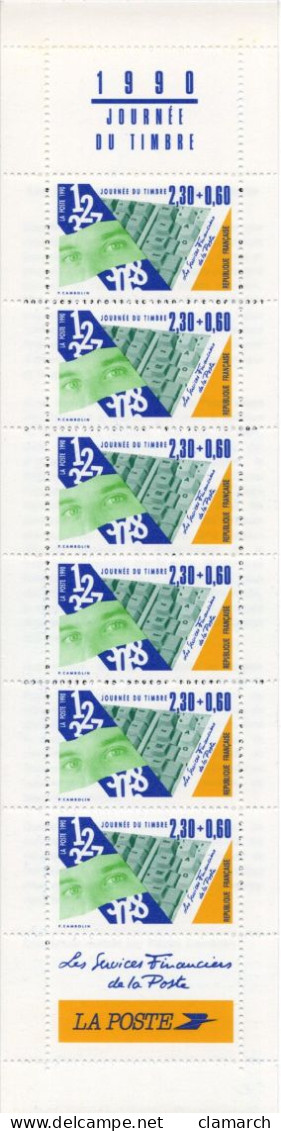 FRANCE NEUF-Bande Carnet 1990 Journée Du Timbre N° 2640A - Cote Yvert 7.00 - Stamp Day