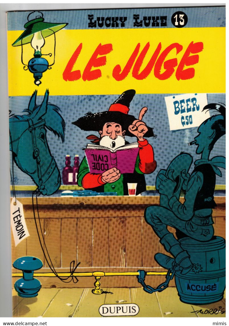 LUCKY LUKE     Le Juge    N° 13    Réédition 1978 - Lucky Luke