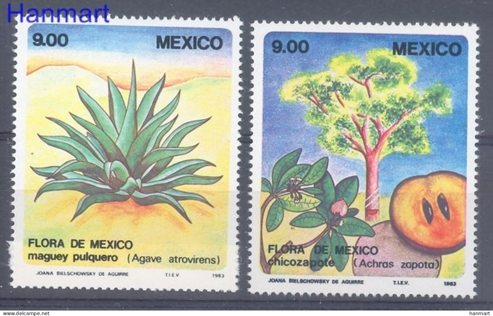 Mexico 1983 Mi 1871-1872 MNH  (ZS1 MXC1871-1872) - Fruits