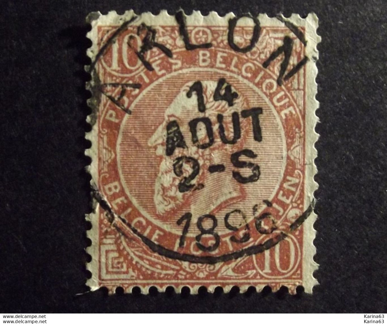 Belgie Belgique - 1893 - COB/OBP  57 -  1 Value  - Arlon - 1896 - 1893-1900 Fijne Baard