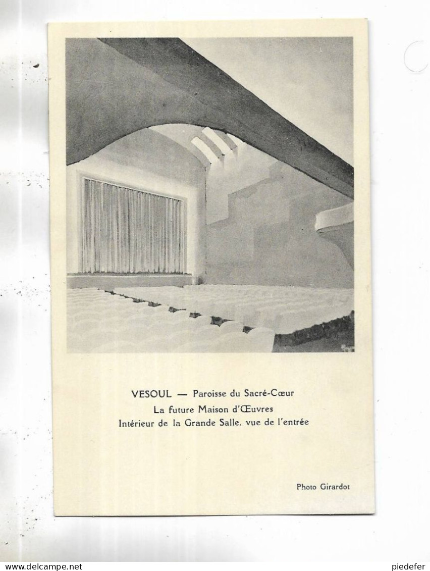 70 - VESOUL - Paroisse Du Sacré-Coeur. La Future Maison D' Oeuvres - Intérieur De La Grande Salle, Vue De L' Entrée - Vesoul