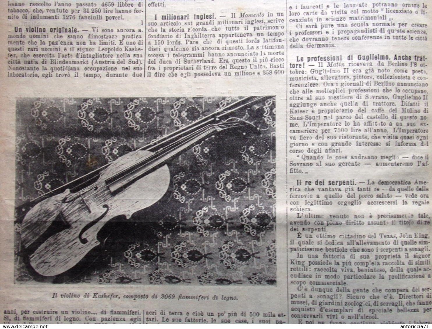 L'Illustrazione Popolare 23 Ottobre 1913 Verdi Telescopio Vaticano Korner Como - Autres & Non Classés