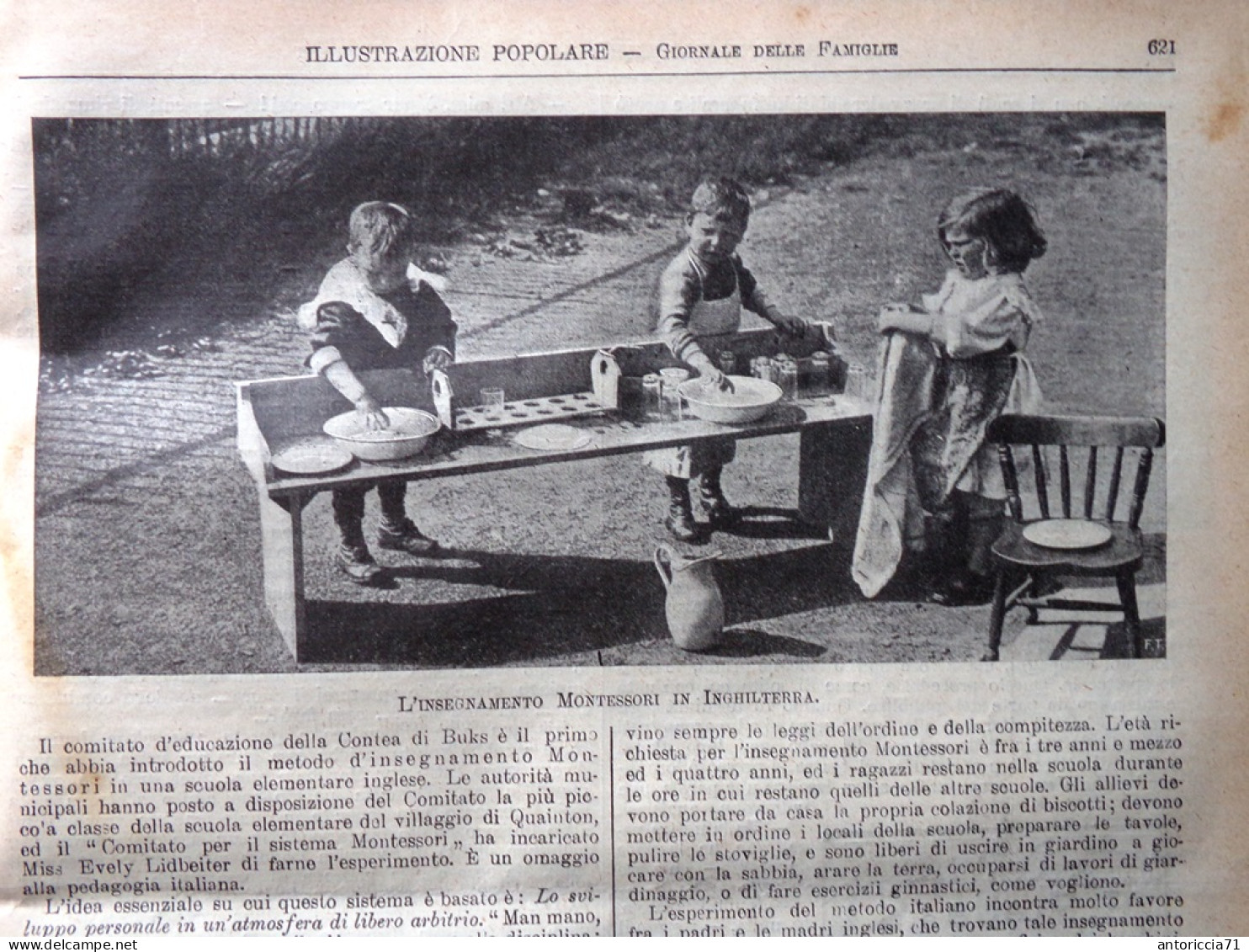 L'Illustrazione Popolare 28 Agosto 1913 Principato Albania Agrigento Montessori - Autres & Non Classés