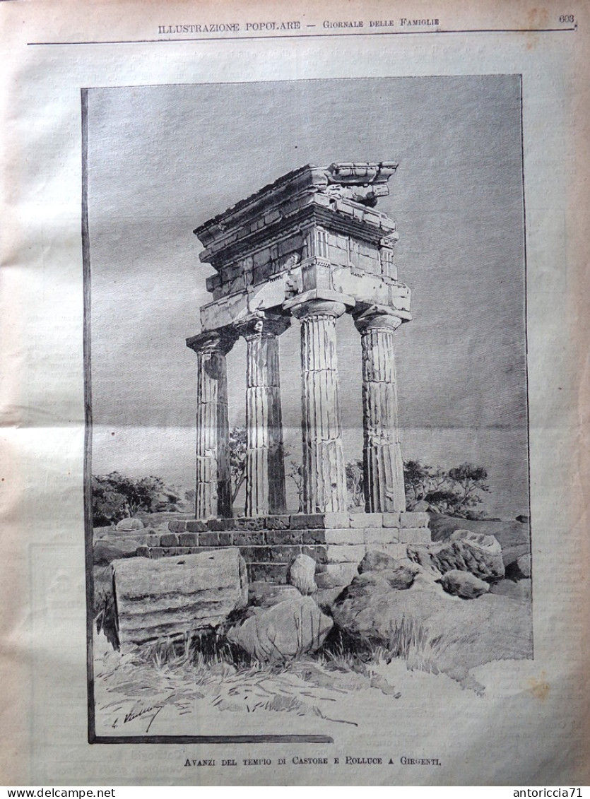 L'Illustrazione Popolare 21 Agosto 1913 Antica Agrigento Vesuvio Scott Vangeli - Other & Unclassified