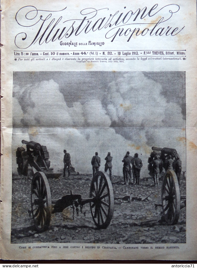 L'Illustrazione Popolare 10 Luglio 1913 Briccola Rastreador Guglielmo II Romanov - Other & Unclassified