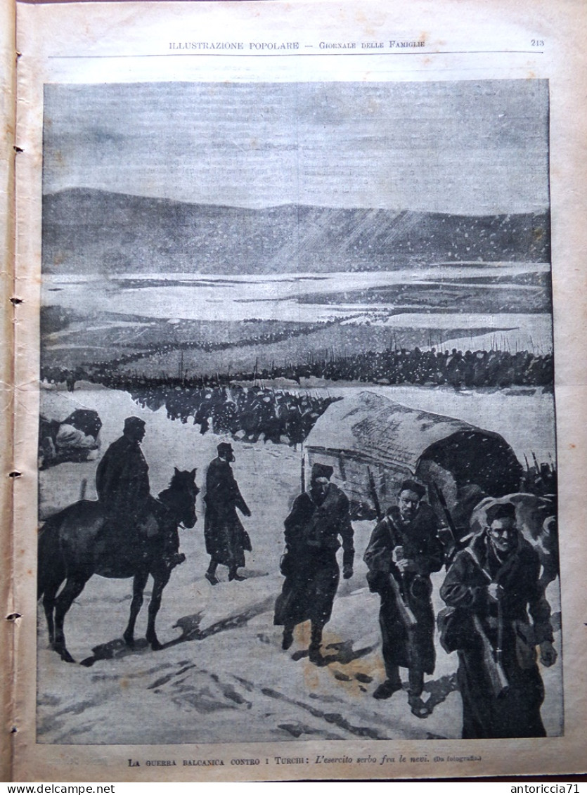 L'Illustrazione Popolare 6 Marzo 1913 Guerra Balcani Scott Turchia Lepine Wagner - Other & Unclassified