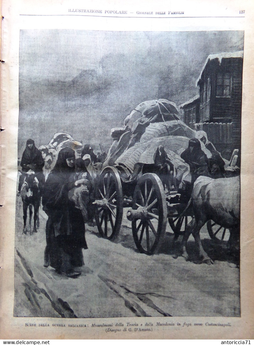 L'Illustrazione Popolare 30 Gennaio 1913 Festa Bandiere Balcani Carnevale Tirolo - Other & Unclassified