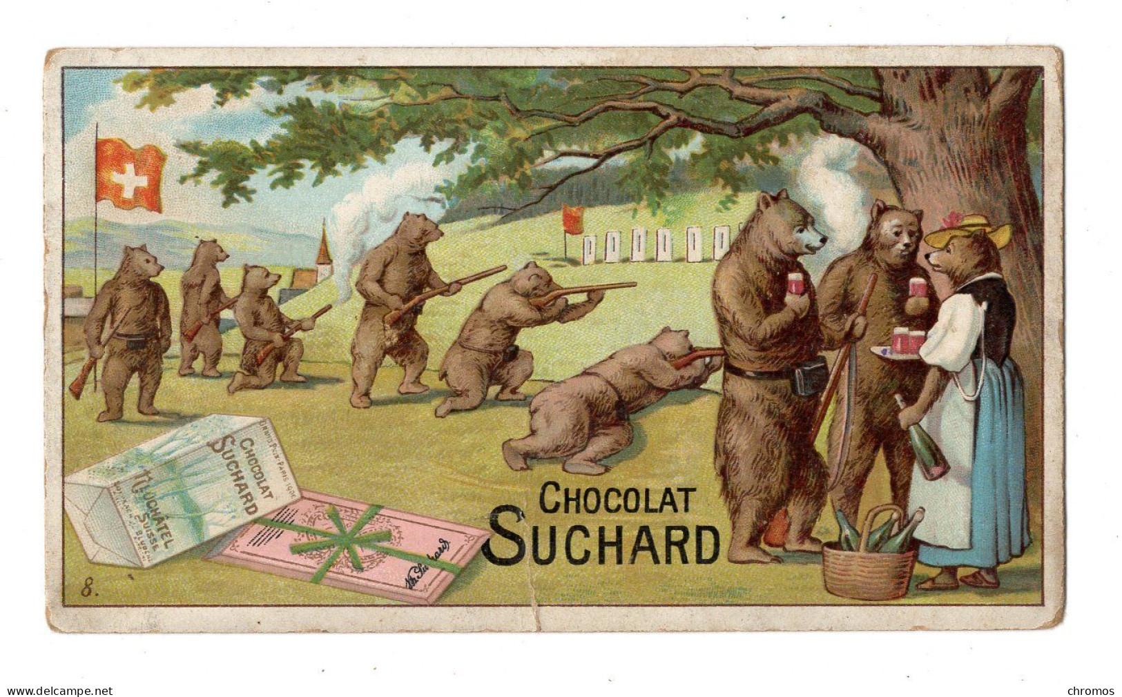 Chromo Chocolat Suchard, S 145 / 8, Ours, Suisse - Suchard