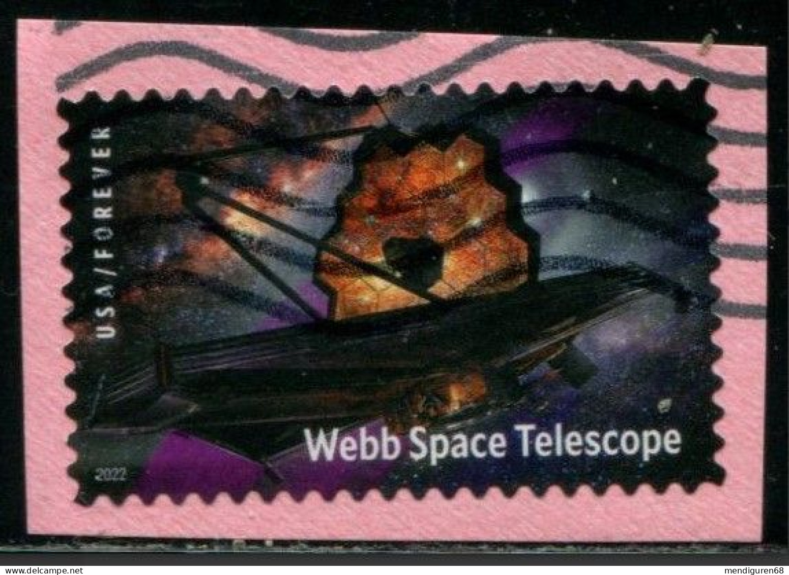 VEREINIGTE STAATEN ETATS UNIS USA 2022 WEBB SPACE TELESCOPE  F USED ON PAPER SN 5720 - Oblitérés