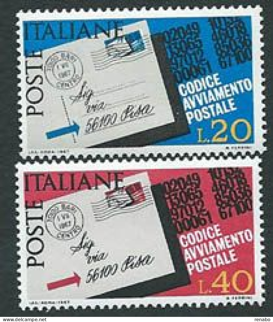 Italia 1967; CAP - Codice Di Avviamento Postale, Serie Completa - 1961-70: Mint/hinged
