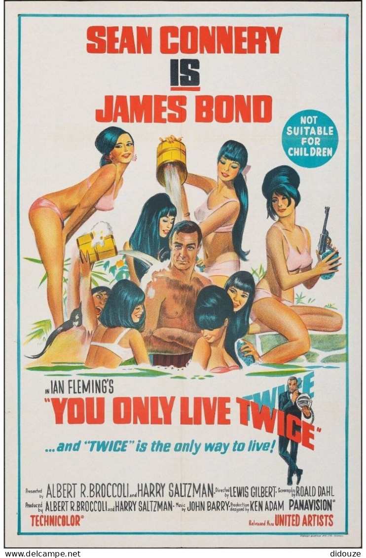 Cinema - James Bond - You Only Live Twice - Sean Connery - Illustration Vintage - Affiche De Film - CPM - Carte Neuve -  - Posters On Cards