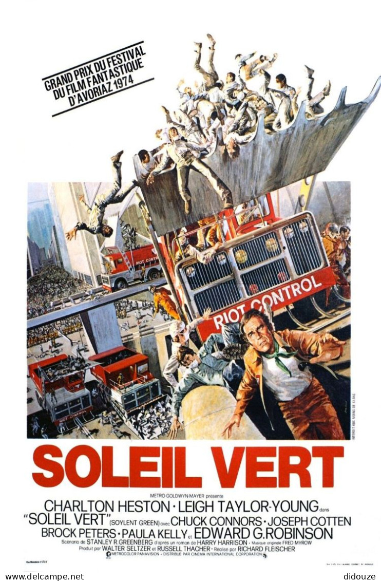 Cinema - Soleil Vert - Charlton Heston - Illustration Vintage - Affiche De Film - CPM - Carte Neuve - Voir Scans Recto-V - Posters On Cards