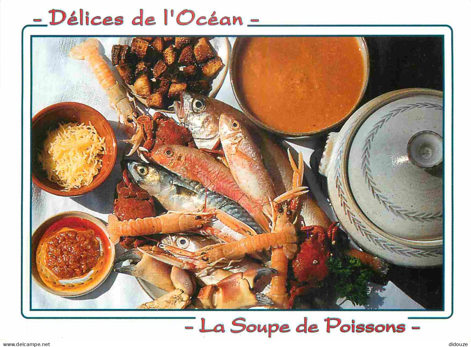 Recettes De Cuisine - Soupe De Poissons - Gastronomie - CPM - Carte Neuve - Voir Scans Recto-Verso - Recipes (cooking)