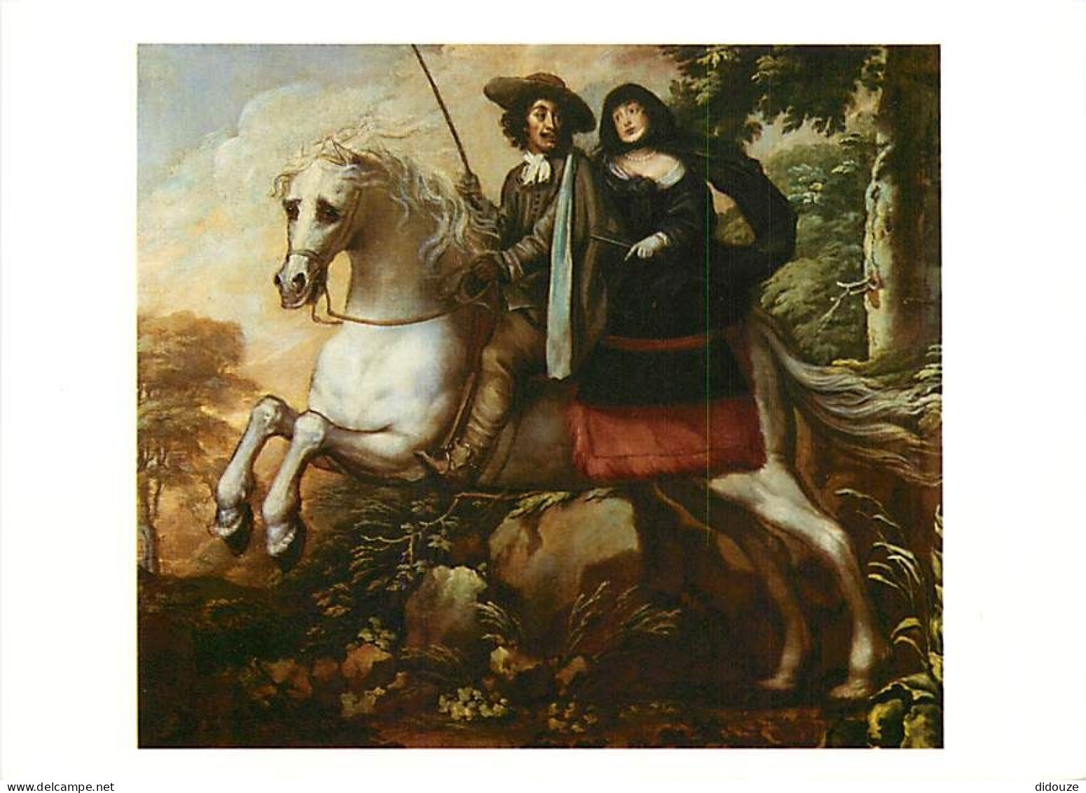 Art - Peinture - Isaac Fuller - Charles II And Jane Lane - CPM - Carte Neuve - Voir Scans Recto-Verso - Peintures & Tableaux