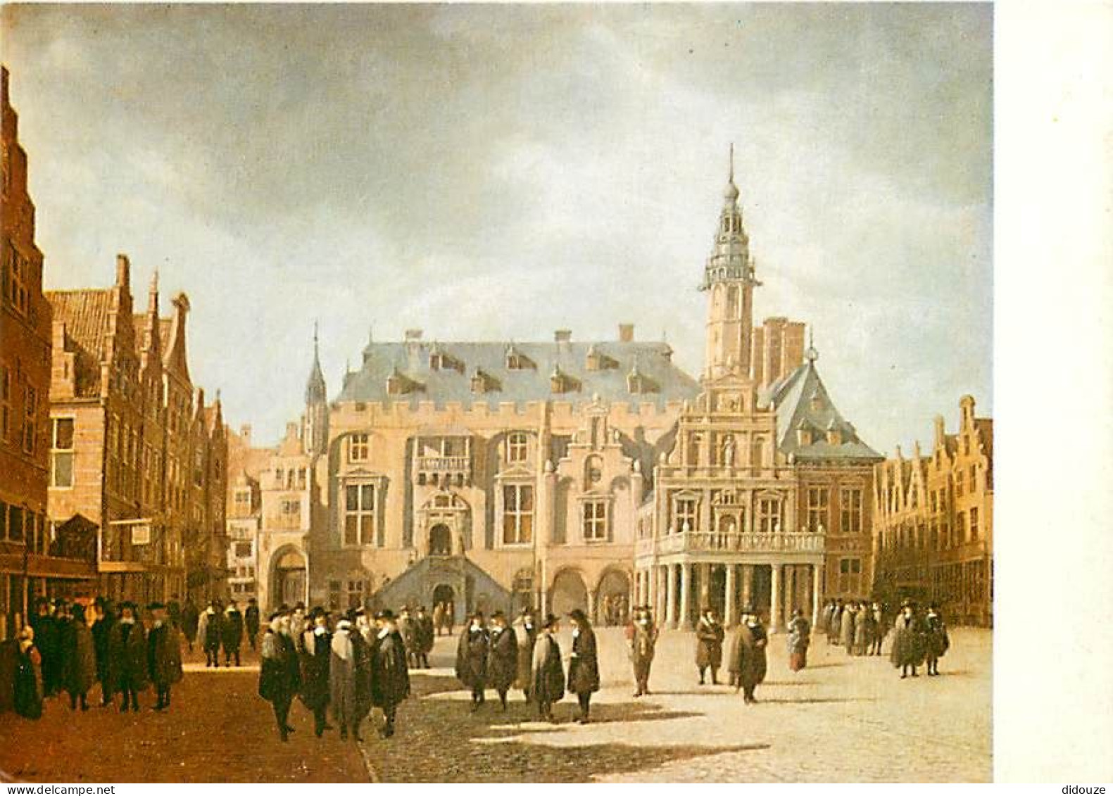 Art - Peinture - Gerrit Berckheyde - De Grote Markt Met Het Raadhuis Te Haarlem, 1671 - CPM - Carte Neuve - Voir Scans R - Paintings