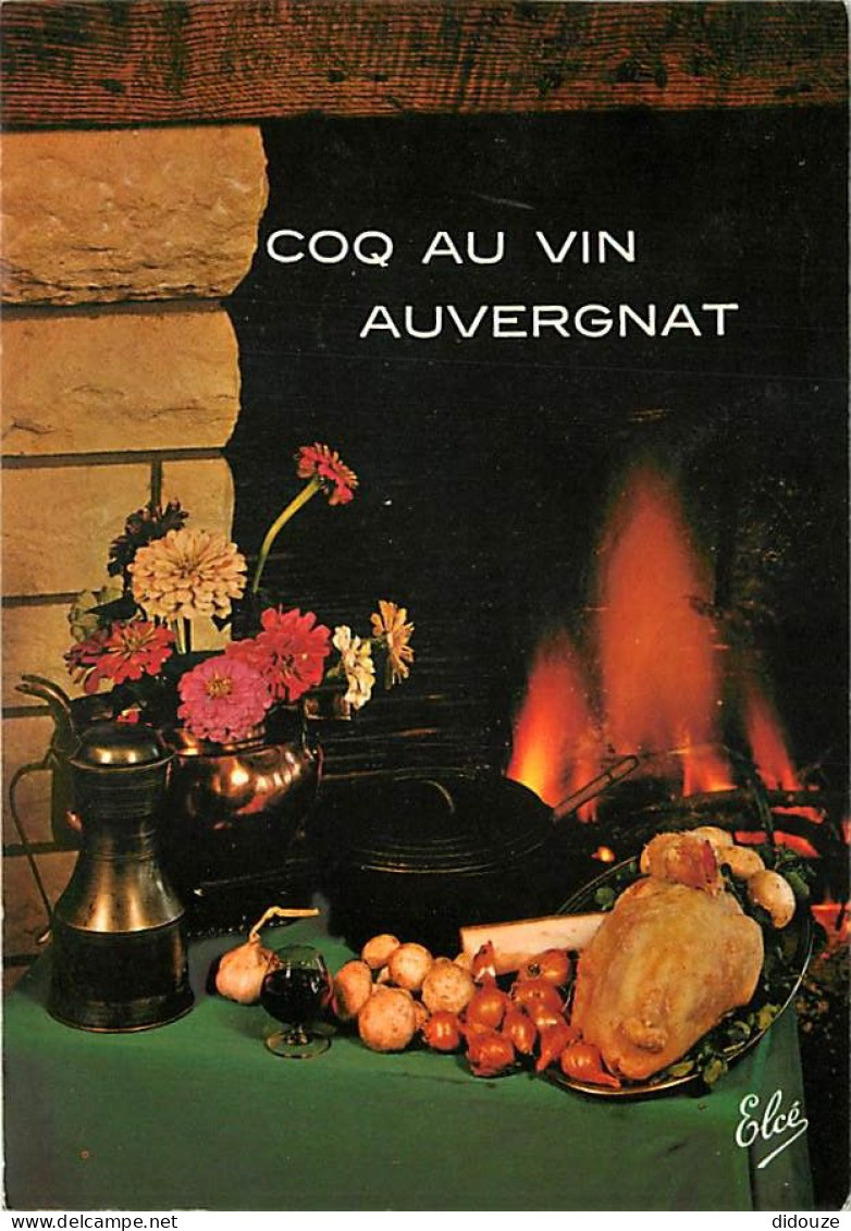 Recettes De Cuisine - Coq Au Vin Auvergnat - Gastronomie - CPM - Voir Scans Recto-Verso - Recipes (cooking)