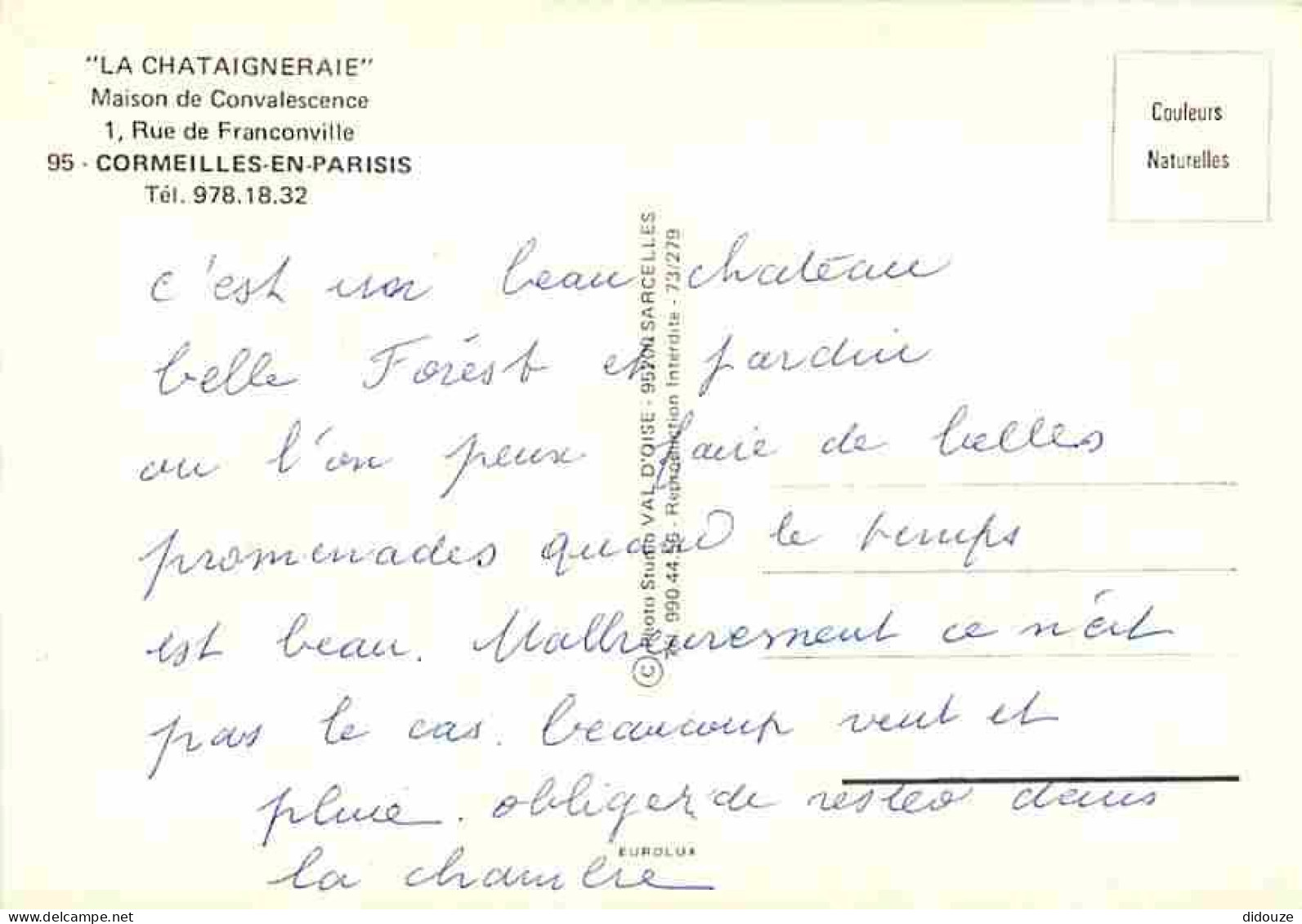 95 - Cormeilles En Parisis - La Chataigneraie - Maison De Convalescence - CPM - Voir Scans Recto-Verso - Cormeilles En Parisis