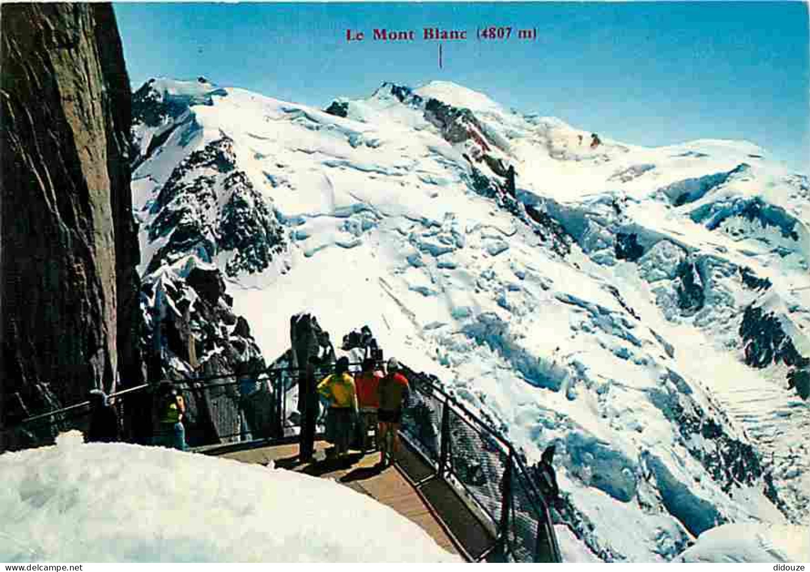 74 - Chamonix - Mont-Blanc - Téléphérique De L'Aiguille Du Midi - Terrasse Du Sommet Nord De L'Aiguille Du Midi - Mont-B - Chamonix-Mont-Blanc