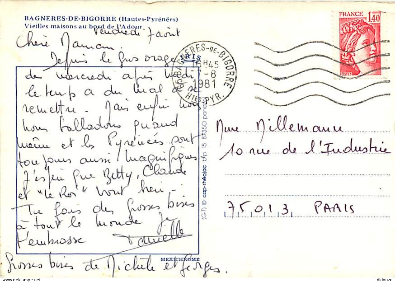 65 - Bagnères De Bigorre - Vieilles Maisons Au Bord De L'Adour - CPM - Etat Froissures Visibles - Voir Scans Recto-Verso - Bagneres De Bigorre