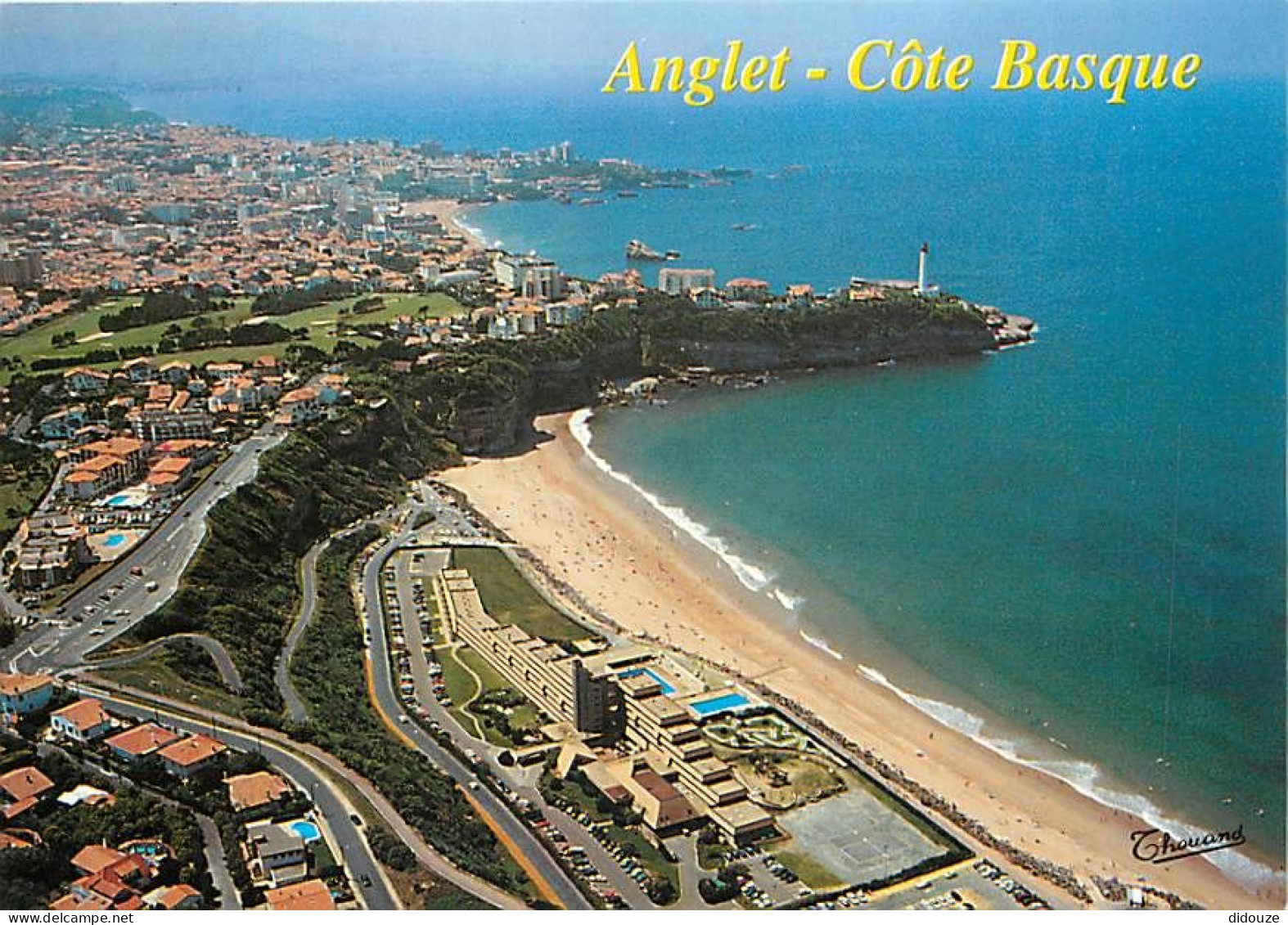 64 - Anglet - Le V.V.F.  La Pointe Saint Martin Avec Le Phare Et  Dans Le Fond  Biarritz - Vue Aérienne - CPM - Voir Sca - Anglet