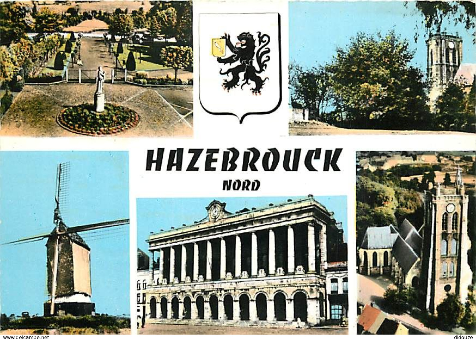 59 - Hazebrouck - Multivues - Moulin à Vent - Blasons - CPM - Voir Scans Recto-Verso - Hazebrouck