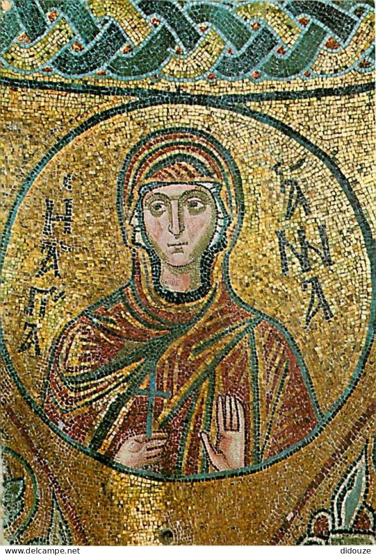 Grèce - Chio-Nea Moni - Sainte Anne - Mosaique Religieuse - Art Religieux - Carte Neuve - CPM - Voir Scans Recto-Verso - Grèce