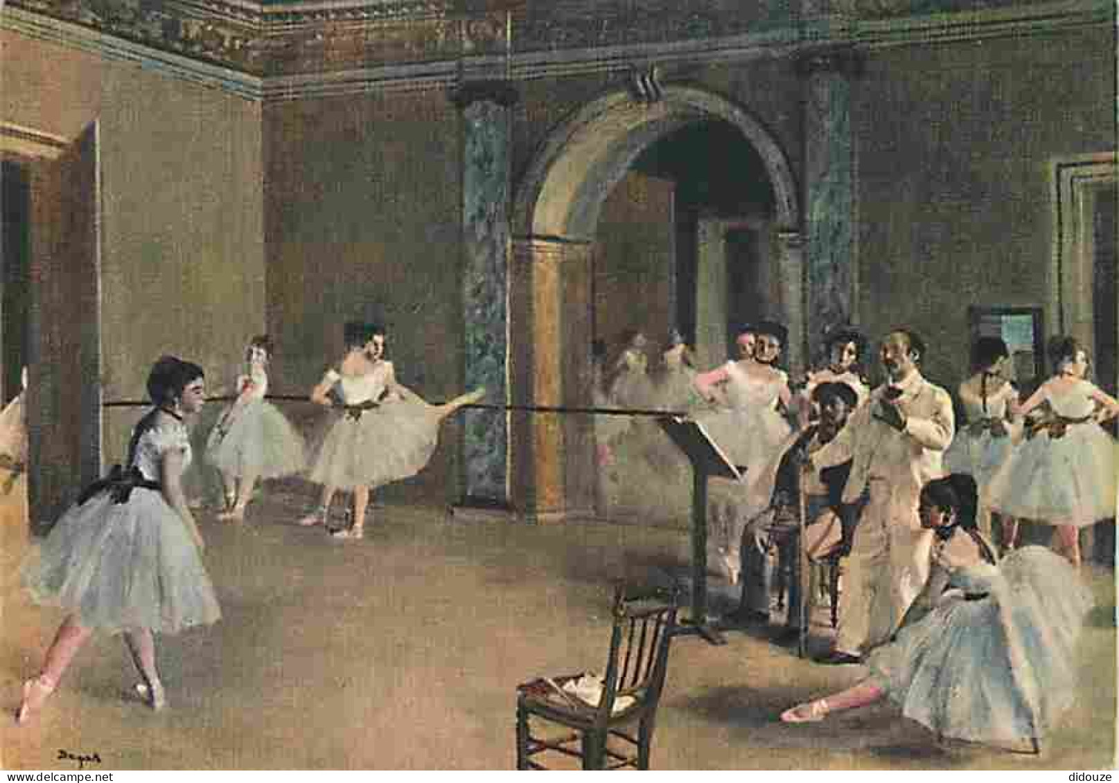 Art - Peinture - Edgar Degas - Ecole De Danse - Musée Du Louvre - Carte Neuve - CPM - Voir Scans Recto-Verso - Peintures & Tableaux