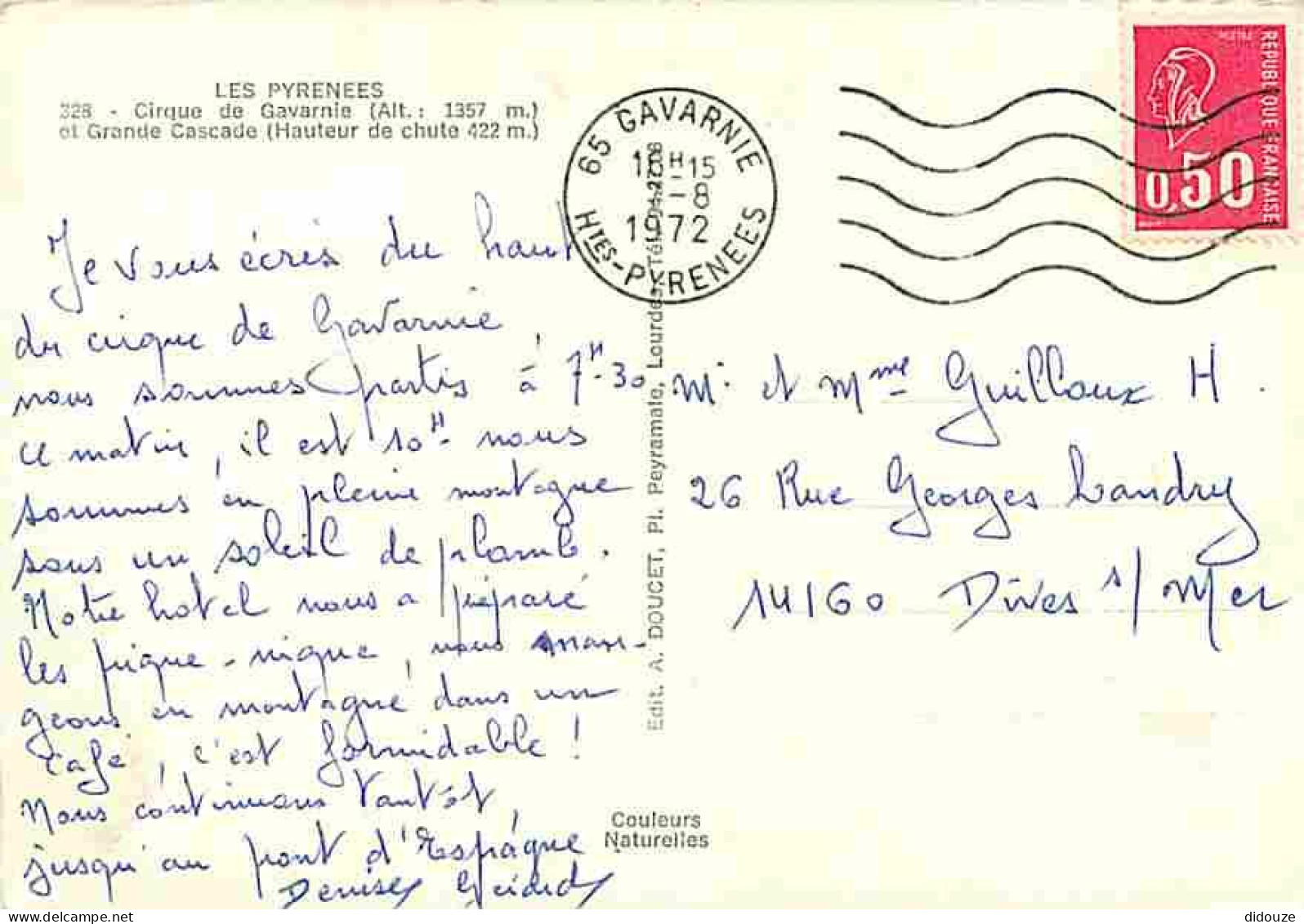 Animaux - Chevaux - Cirque De Gavarnie Et Grande Cascade - Etat Pli Visible - CPM - Voir Scans Recto-Verso - Chevaux