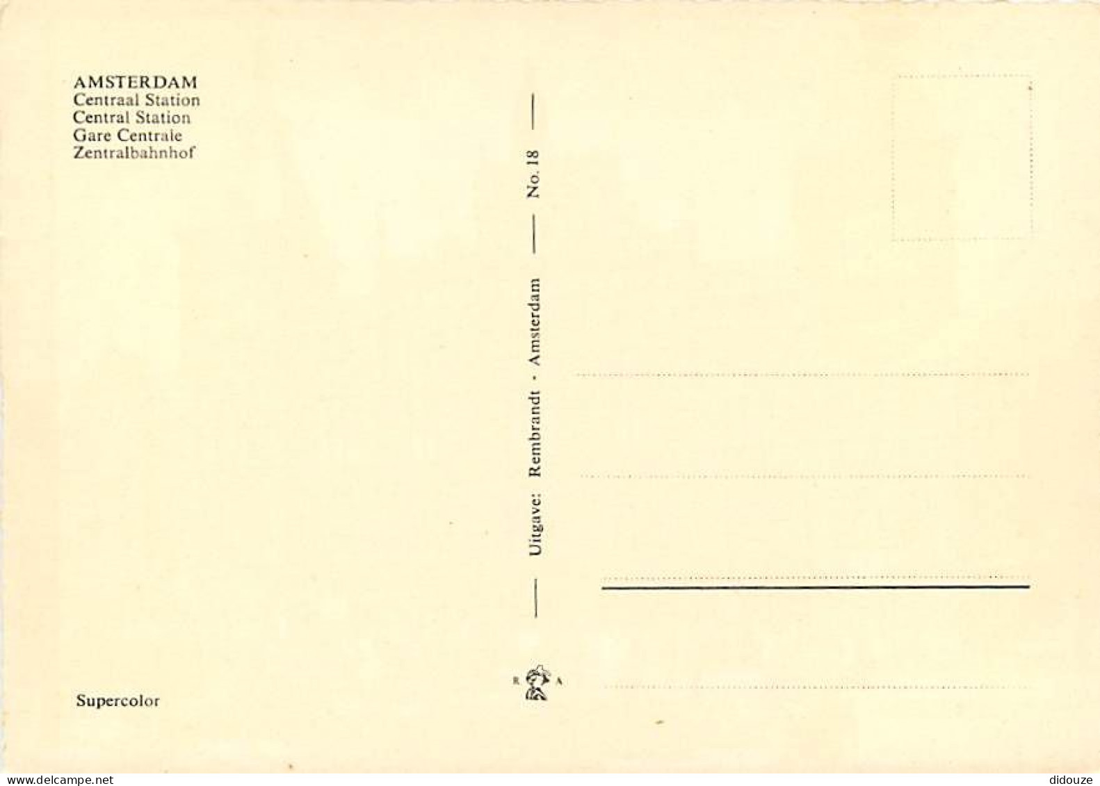 Pays-Bas - Nederland - Amsterdam - CPM - Voir Scans Recto-Verso - Amsterdam