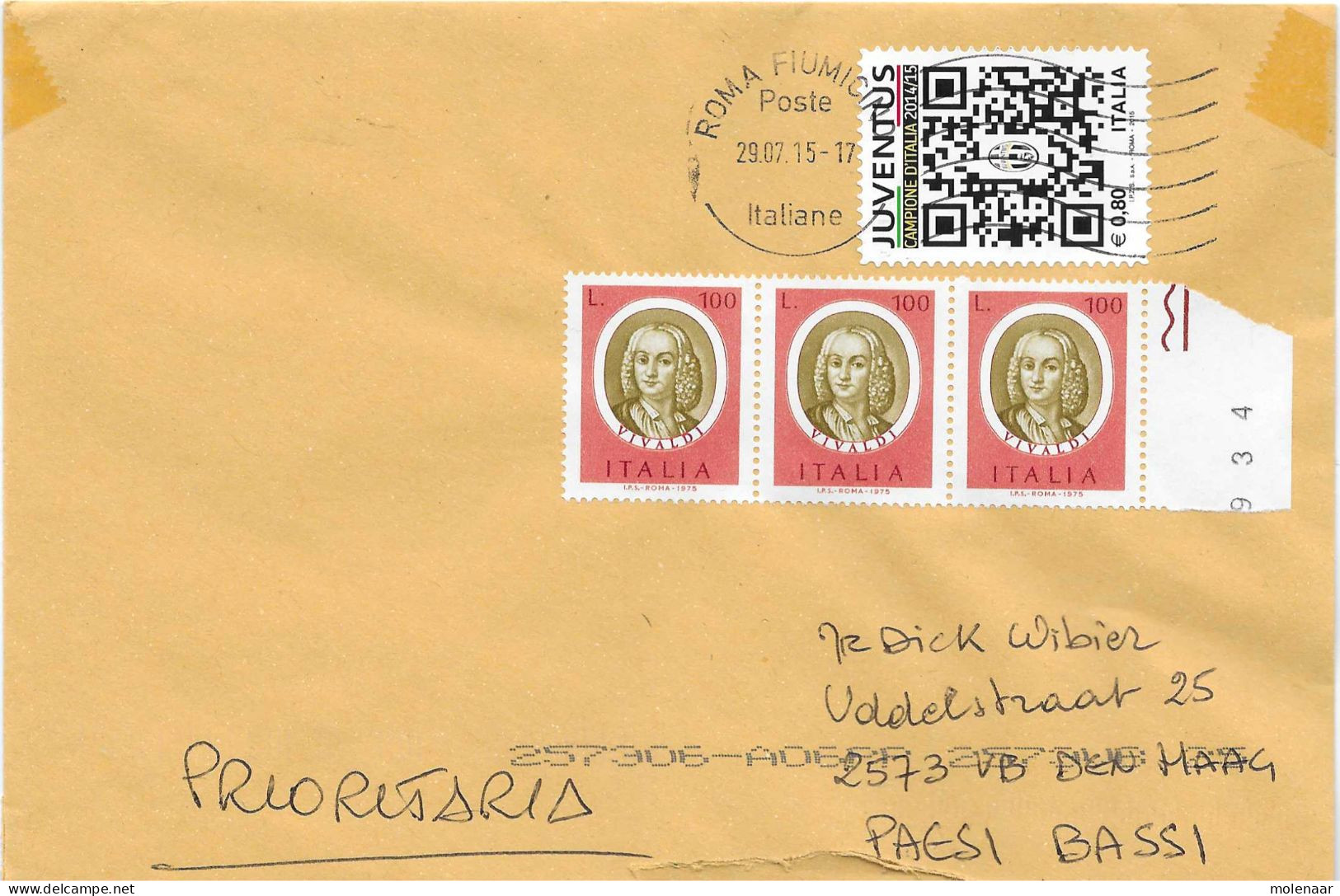 Postzegels > Europa > Italië > 1946-.. Republiek >brief Met 4 Postzegels (17699) - Autres & Non Classés