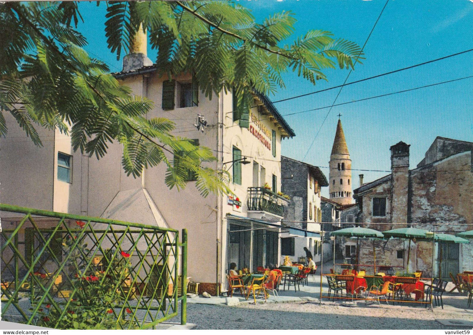 CAORLE-VENEZIA-SCORCIO PANORAMICO-CARTOLINA VERA FOTOGRAFIA  VIAGGIATA NEL 1964 - Venezia (Venice)