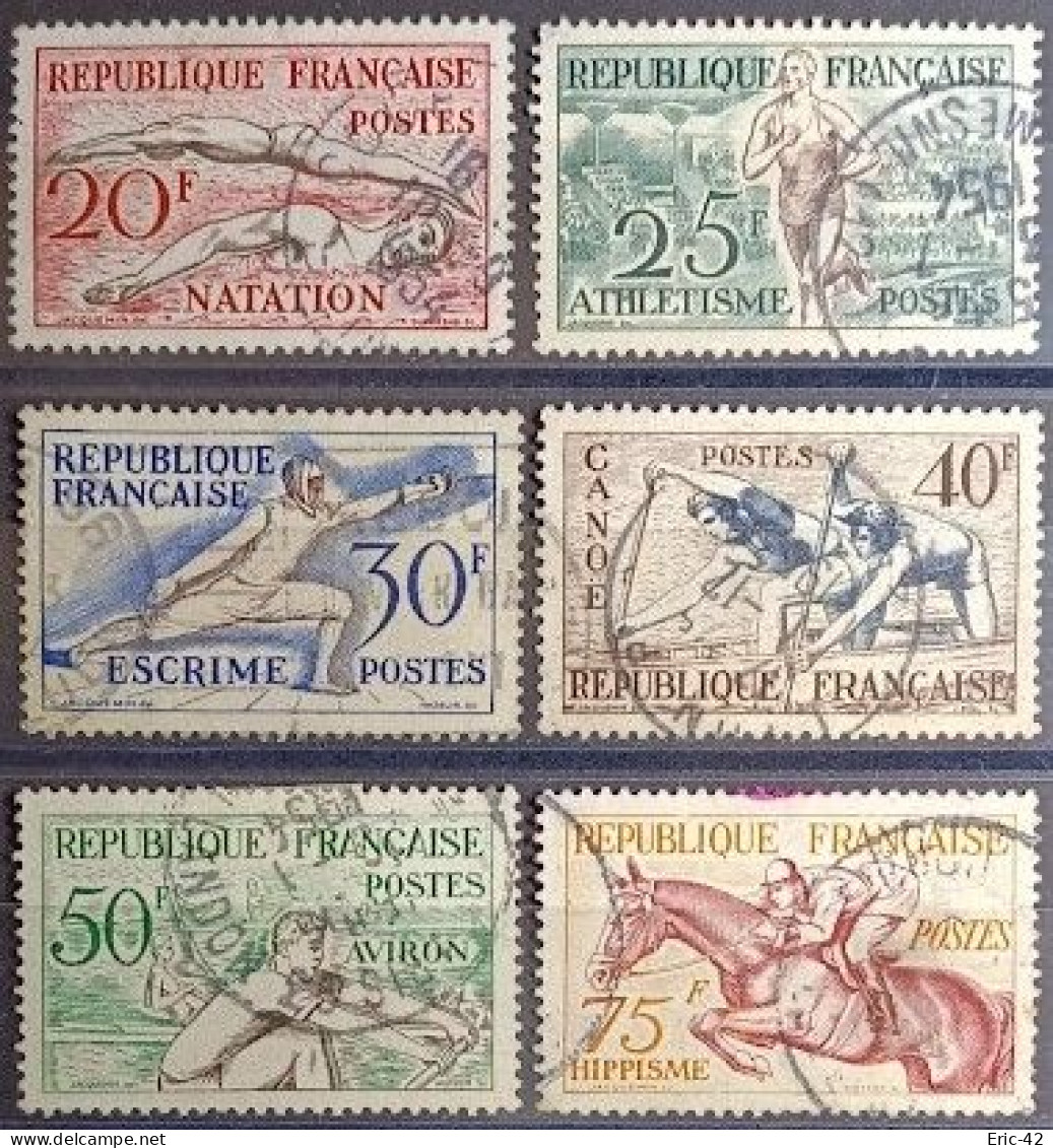 FRANCE N°960 à 965 Jeux Olympiques D’Helsinki. (USED) - Used Stamps