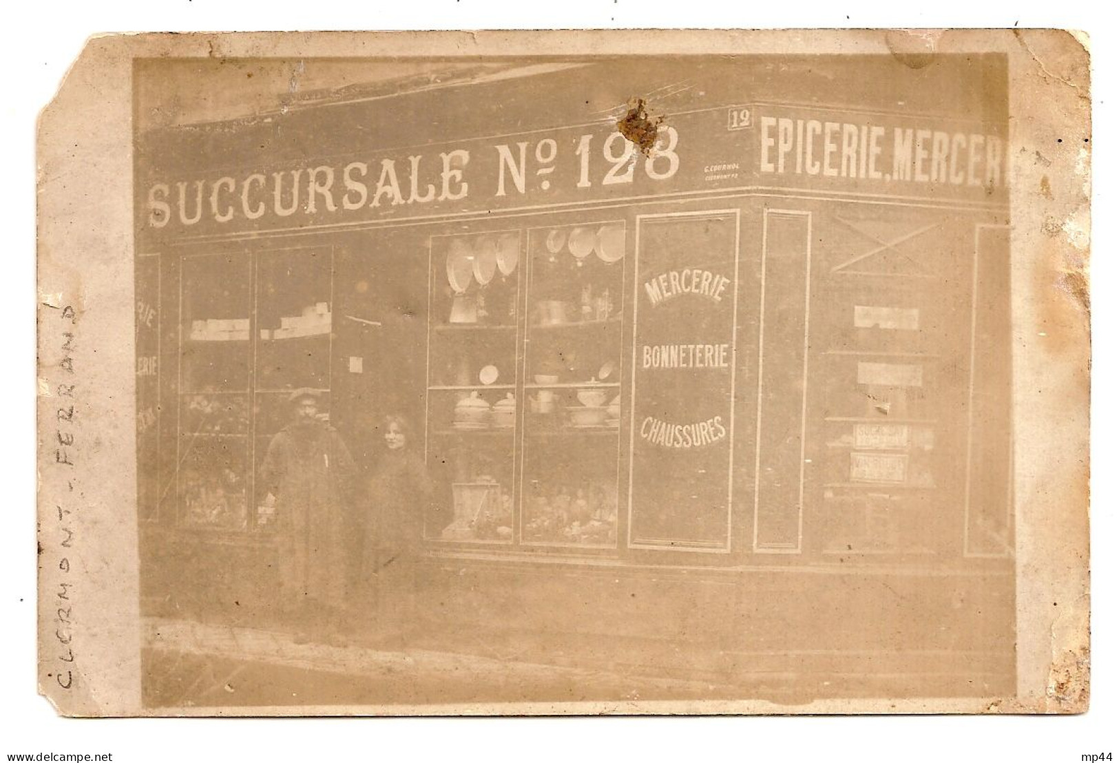 1J3 --- 63 CLERMONT-FERRAND Carte-photo Epicerie-mercerie G.Cournol - Clermont Ferrand