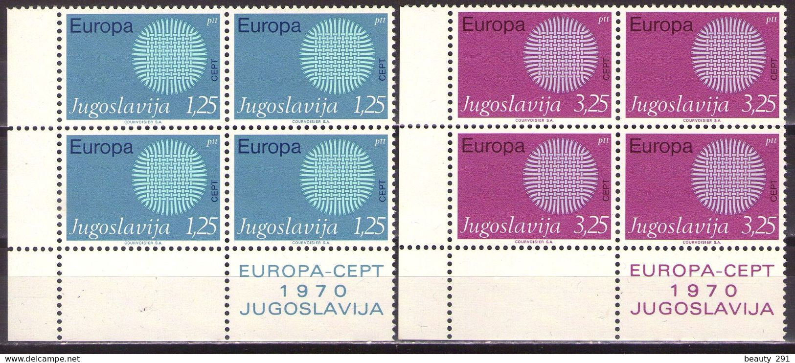 Yugoslavia 1970 - Europa Cept - Mi 1379-1380 - MNH**VF - Unused Stamps