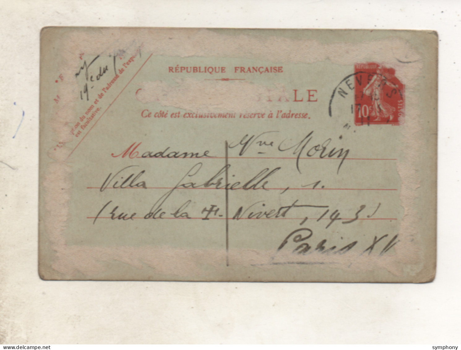 21. CPA - DIJON - Dessin Du Représentant Des Annuaires DIDOT-BOTTIN - 1911 - - Dijon