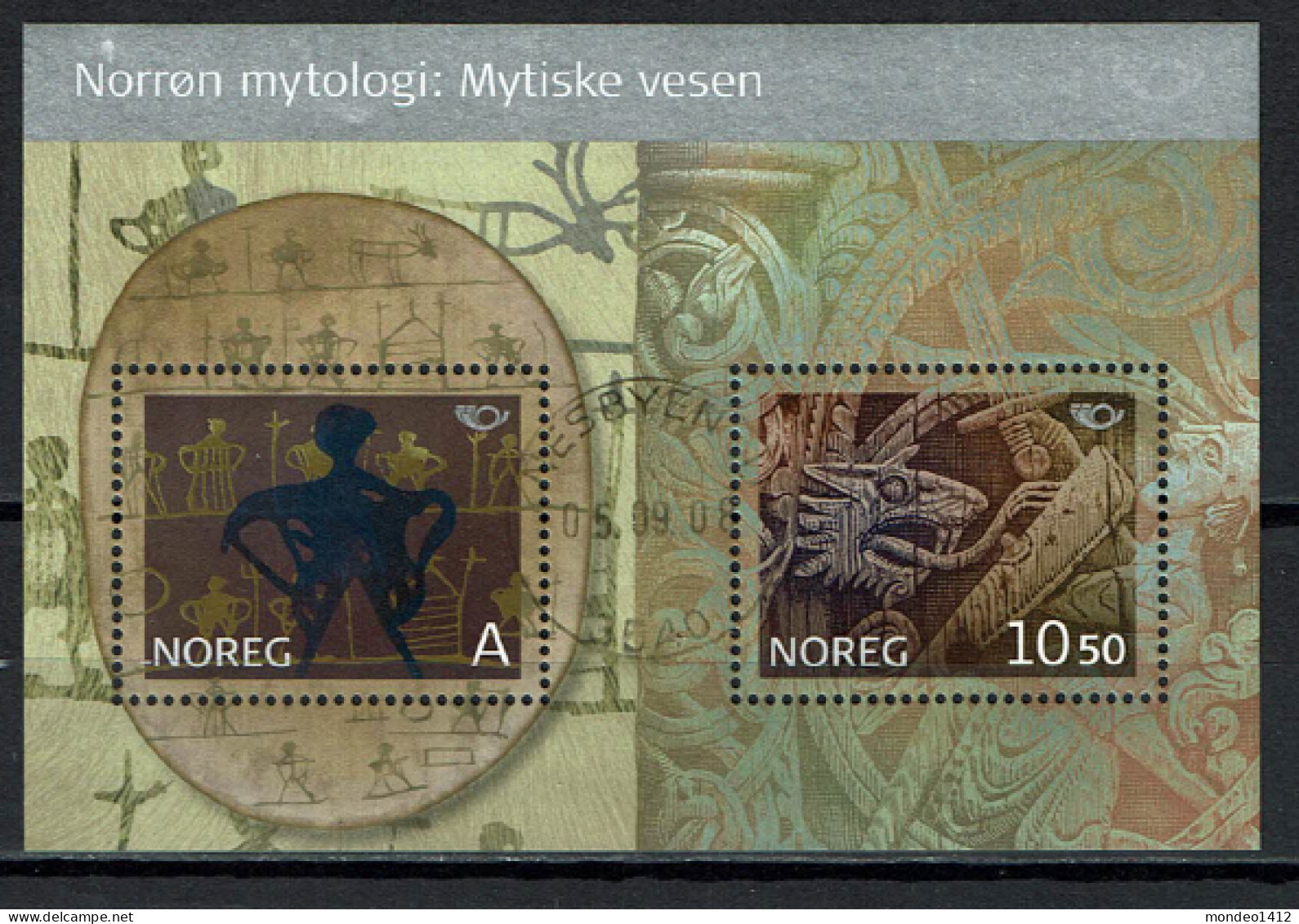 Norway 2006 - Yv. Bloc 31 -  Mi. Block 30 - Gest./obl./used - NORDEN, Nordische Mythen - Mythologie - Blocks & Sheetlets
