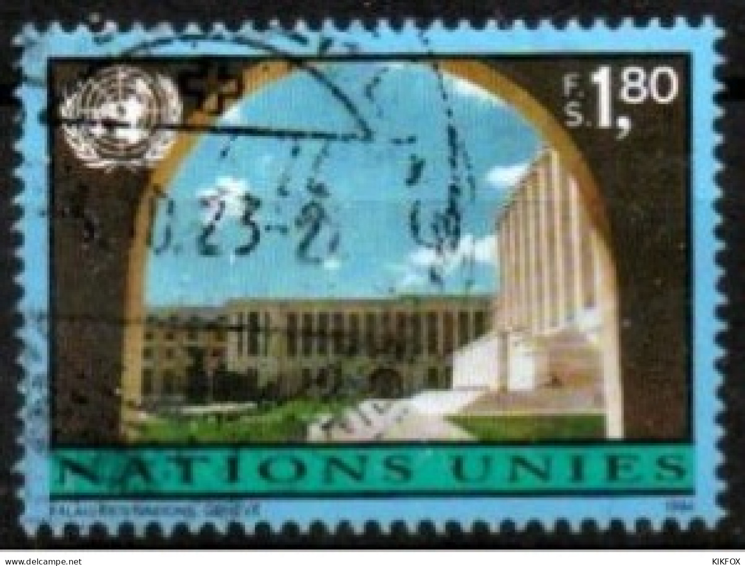 VEREINTE NATIONEN, UNO - GENF 1994,  Mi 258 , YT 278, PALAIS DES NATIONS GENEVE, GESTEMPELT, OBLITERE - Used Stamps