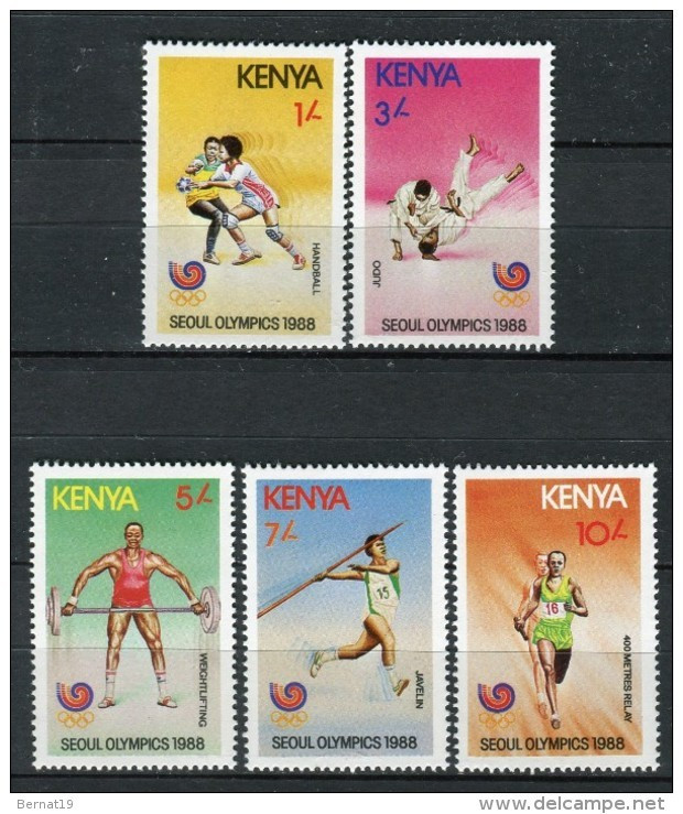 Kenia 1988. Yvert 447-51 ** MNH. - Kenya (1963-...)