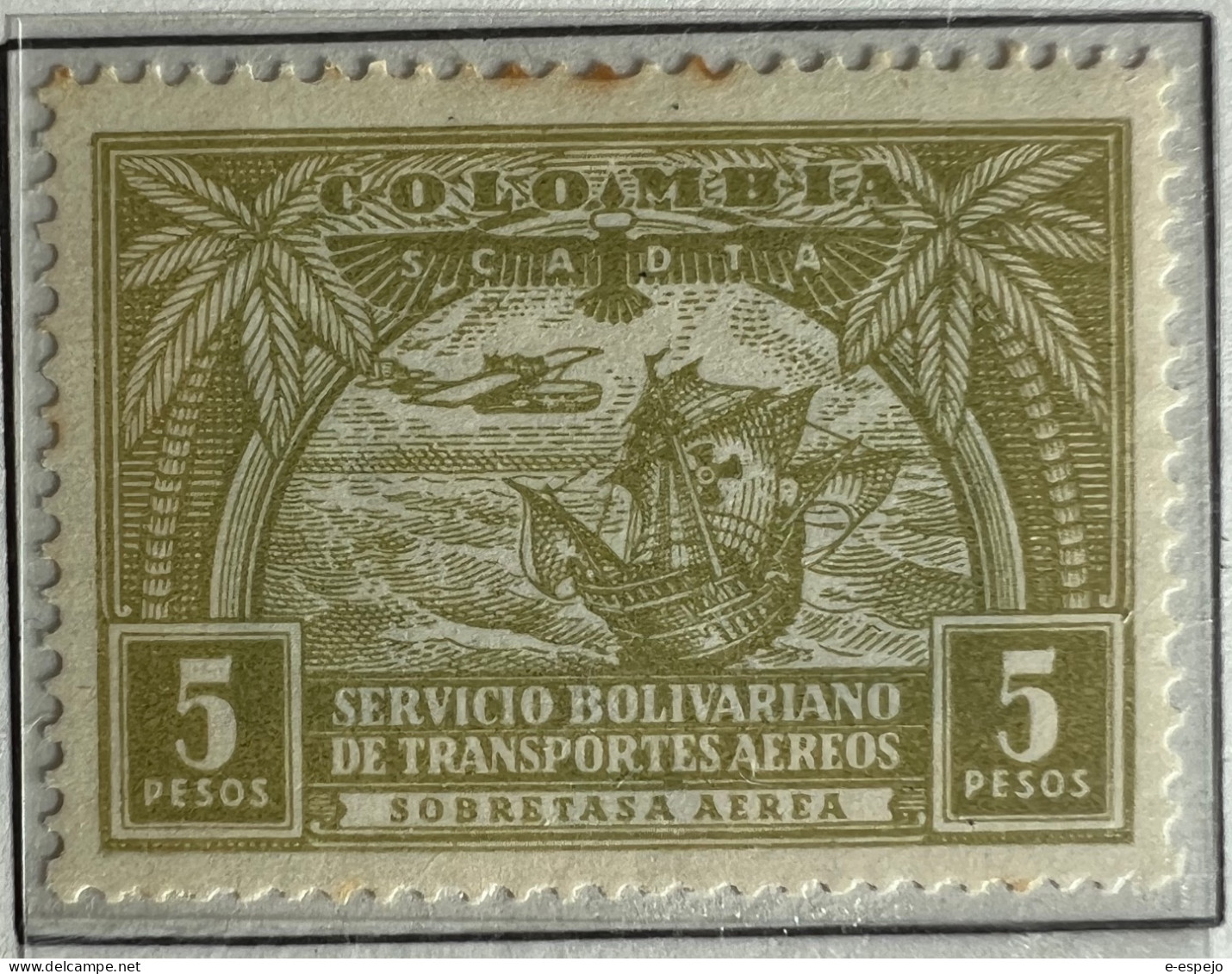 Kolumbien 1929: Start Of Flight Service With Neighboring Countries Mi:CO-SCADTA 59 - Colombie
