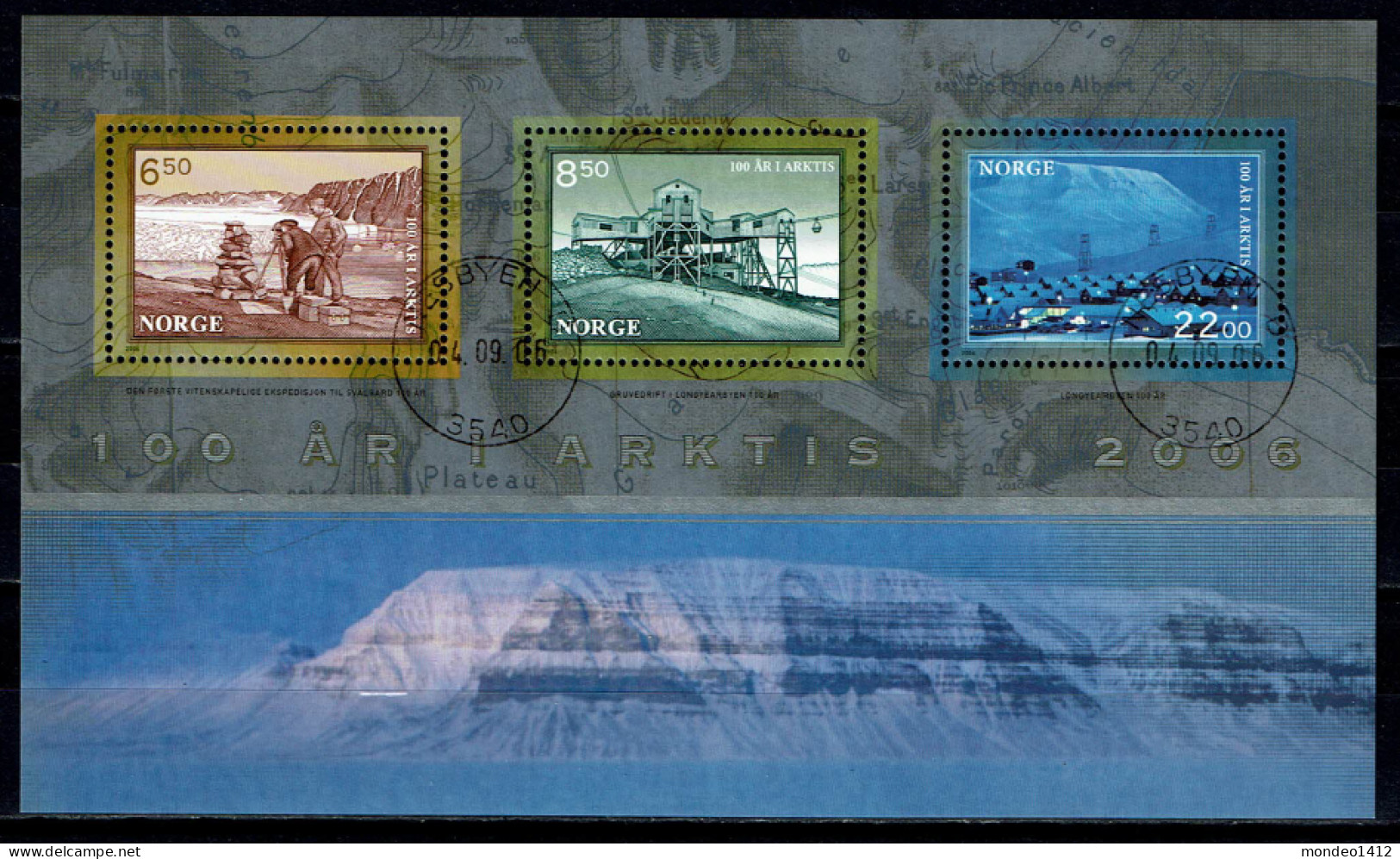 Norway 2006 - Yv. Bloc 32 -  Mi. Block 31 - Gest./obl./used - Svalbard 100th Anniversary Of The First Arctic Expedition - Blocks & Sheetlets