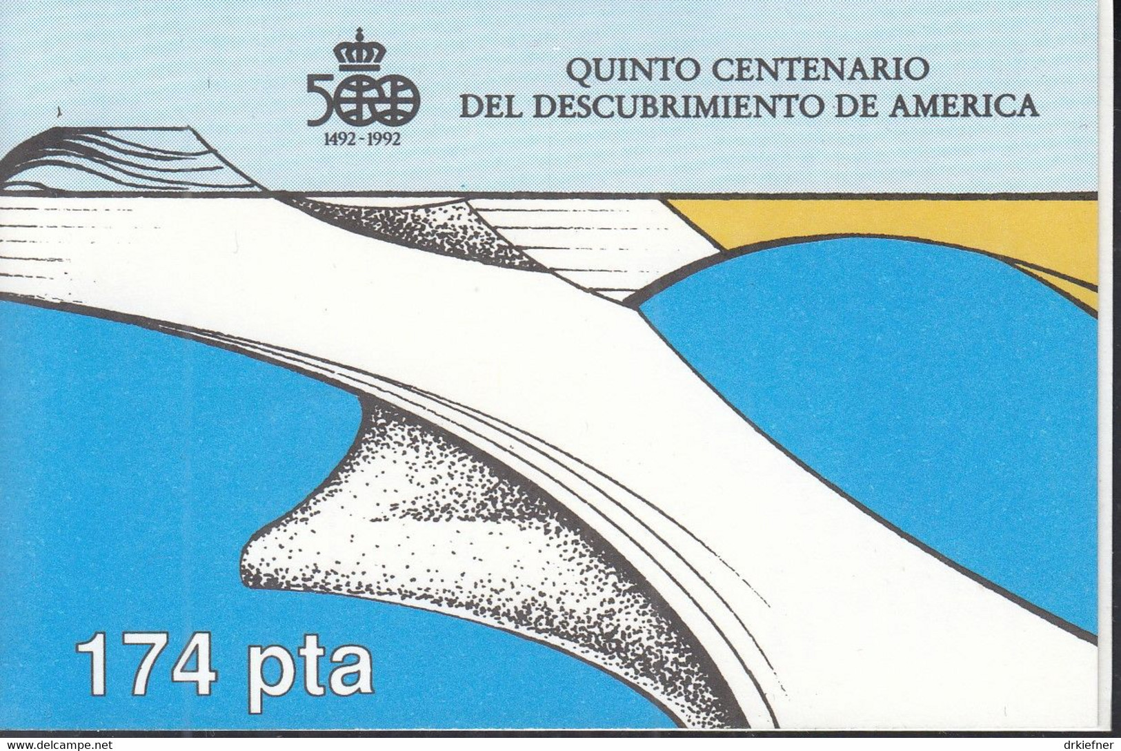 SPANIEN Markenheftchen 6, Postfrisch **, 500. Jahrestag Der Entdeckung Von Amerika (1992), 1988 - Blocks & Sheetlets & Panes