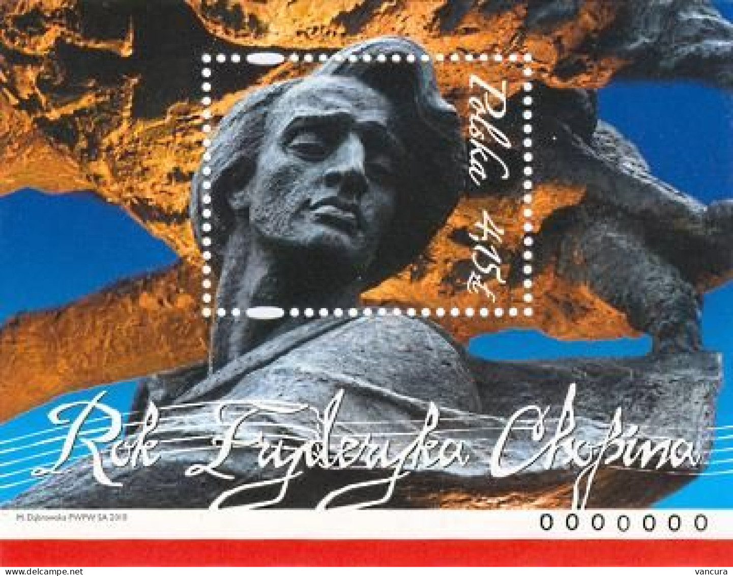 ** Bl. 156 Poland Chopin Anniversary 2010 THE NUMBER OF THE SHEET IS DIFFERENT!!! - Music