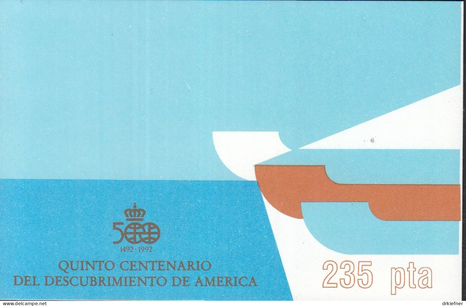 SPANIEN Markenheftchen 5, Postfrisch **, 500. Jahrestag Der Entdeckung Von Amerika (1992), 1987 - Blocks & Kleinbögen