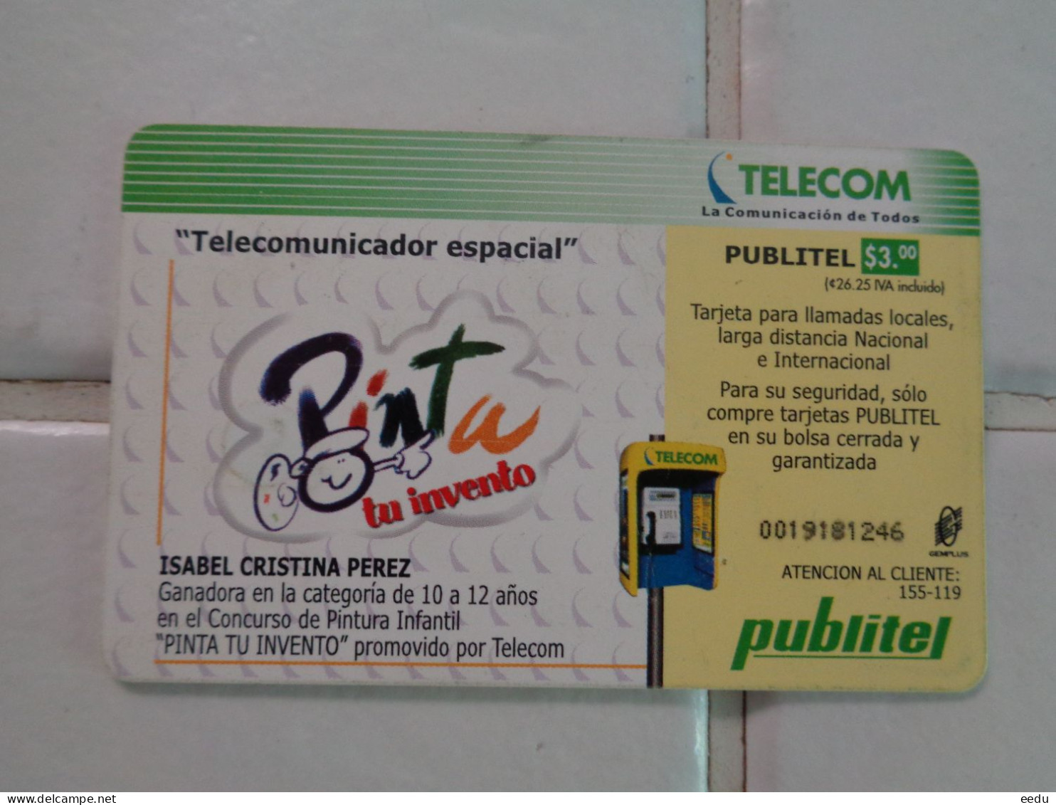 El Salvador Phonecard - Salvador