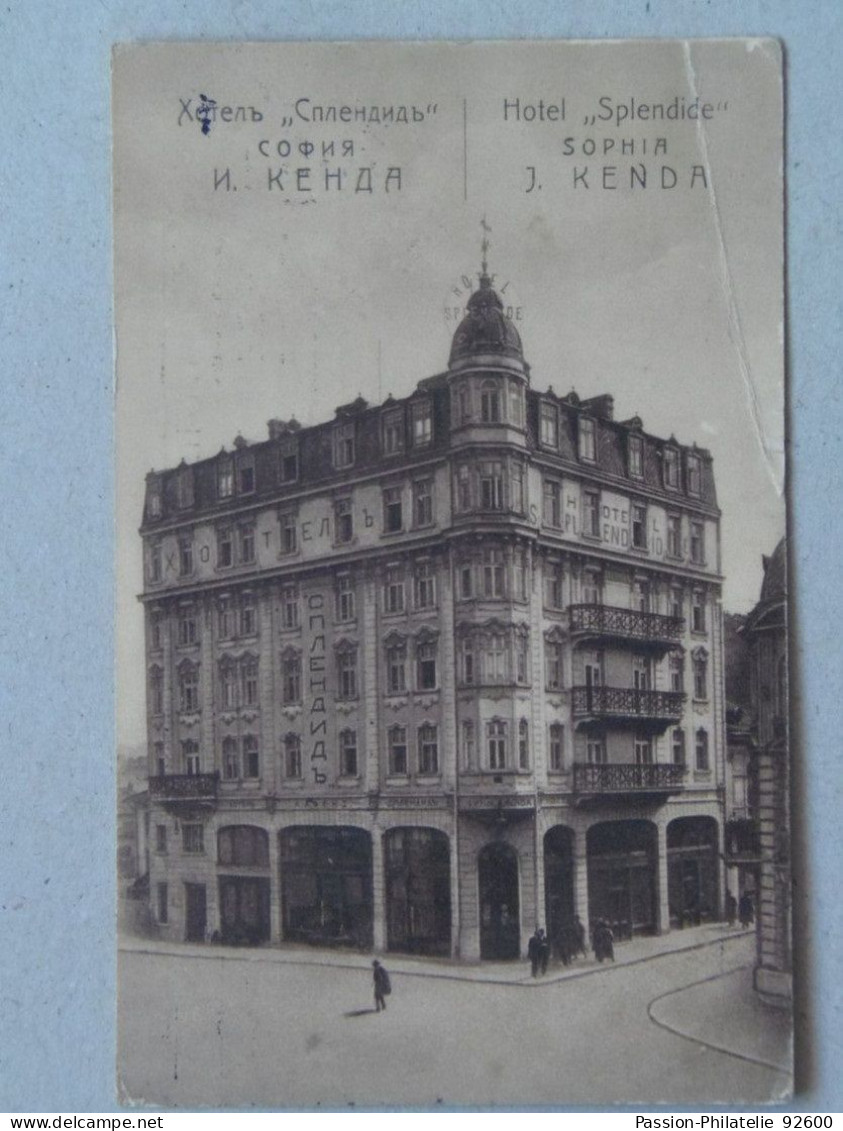 Bulgaria 145 Sofia Sophia 1913 Hotel Splendide J. Kenda - Bulgarie