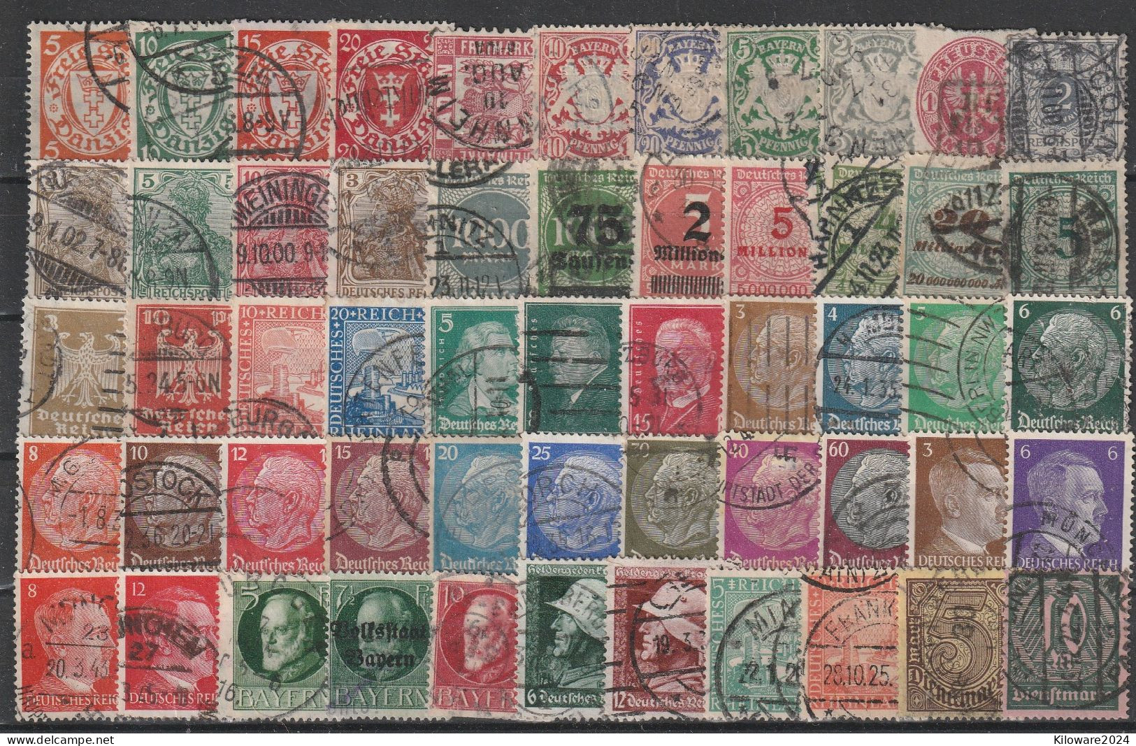 Deutschland: Lot Mit Versch. Werten Vor 1945,  Gestempelt.  (087) - Lots & Kiloware (mixtures) - Max. 999 Stamps