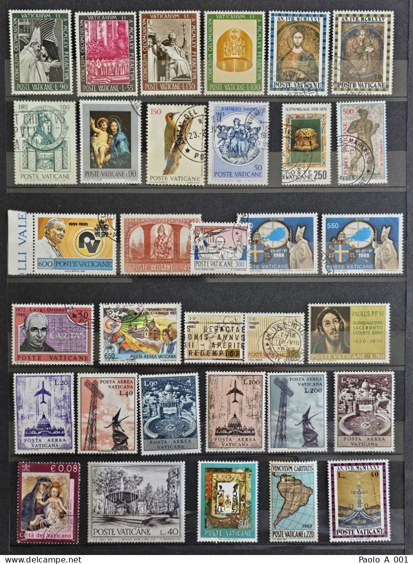 VATICAN VATICANO OUT OF 1966 - 2002 USED AND MNH - Usati
