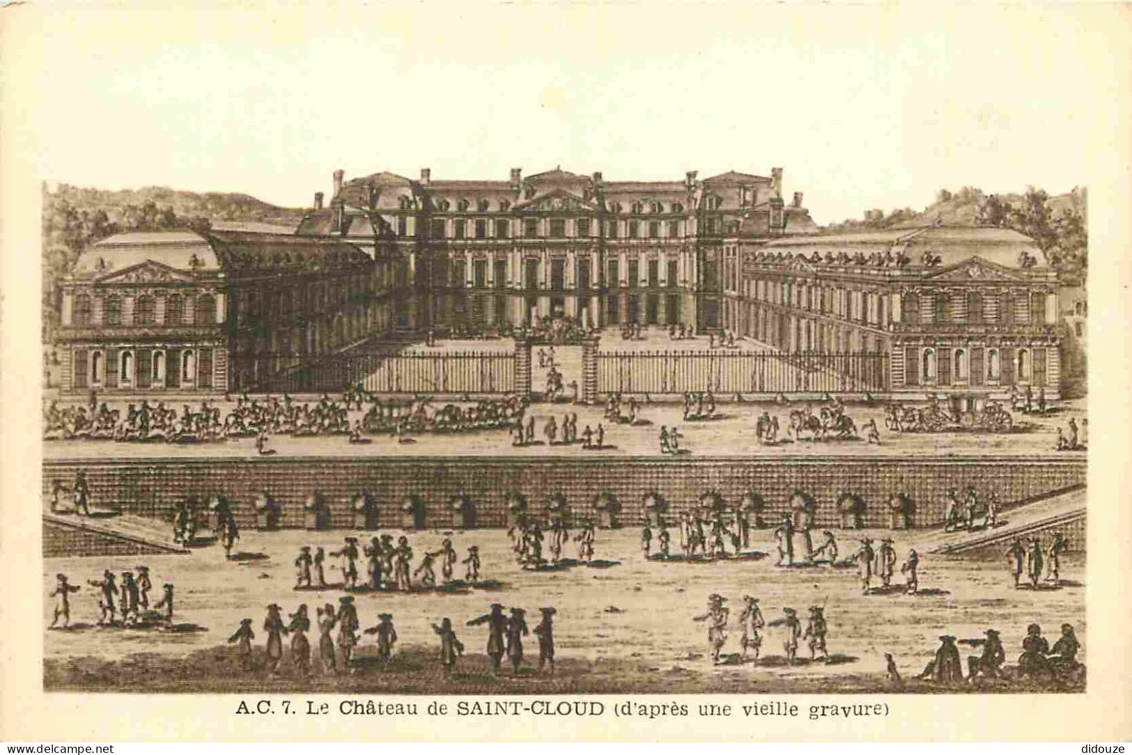 92 - Saint Cloud - Le Château - D'après Une Vieille Gravure - CPA - Voir Scans Recto-Verso - Saint Cloud