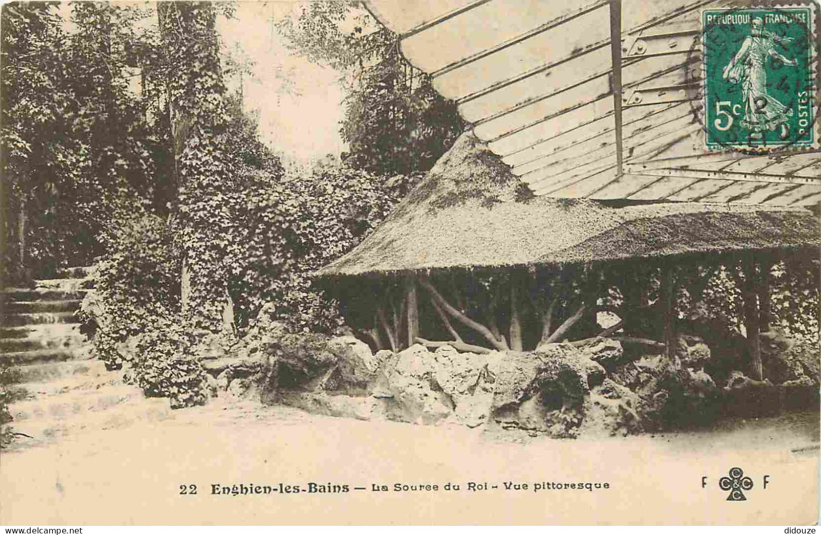 95 - Enghien Les Bains - La Source Du Roi - Vue Pittoresque - CPA - Voyagée En 1912 - Voir Scans Recto-Verso - Enghien Les Bains