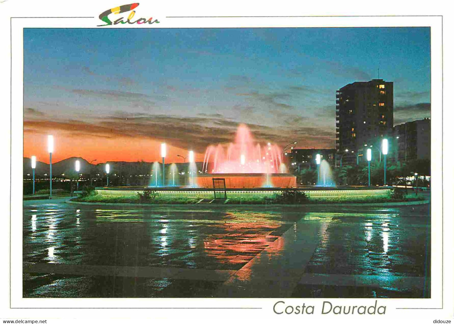 Espagne - Espana - Cataluna - Salou - Atardecer - Coucher De Soleil - Fontaine Lumineuse - CPM - Voir Scans Recto-Verso - Tarragona